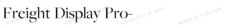 Freight Display Pro字体转换